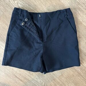 Navy High Waisted Shorts